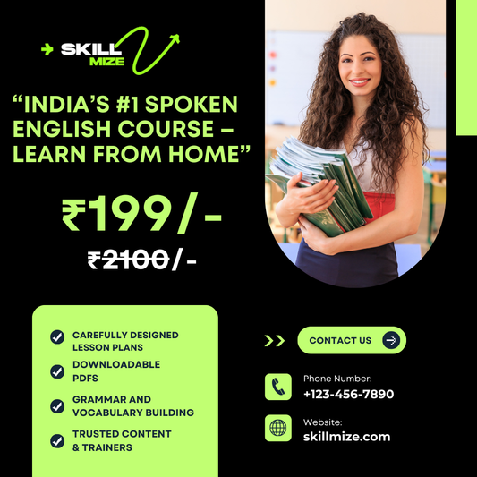 “India’s #1 Spoken English Course – Learn from Home”